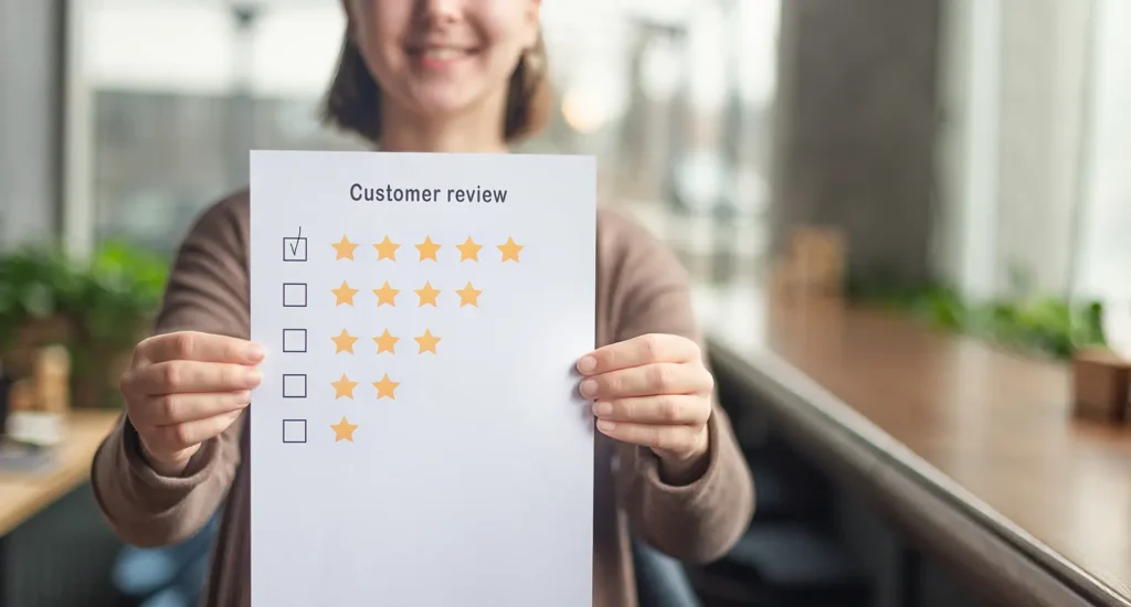 Happy Customer Review with 5 stars