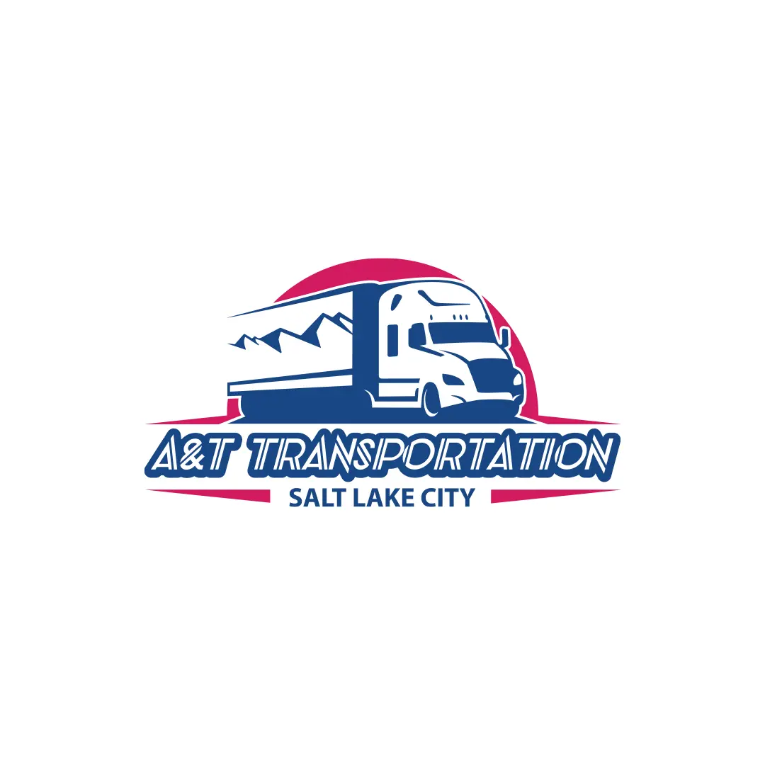 A and T transportation salt lake city Logo Design