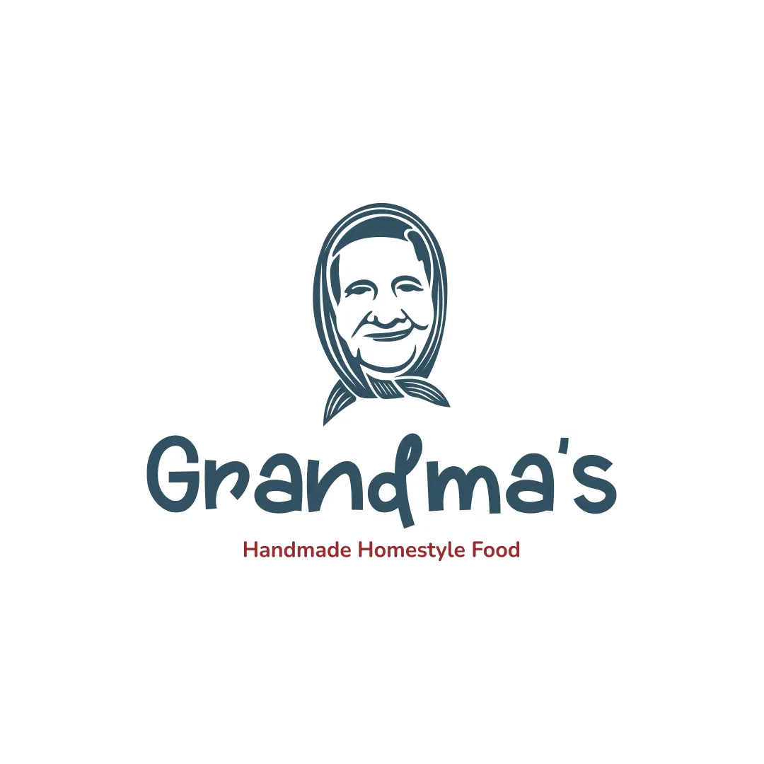 Grandmas handmade homestyle food logo design
