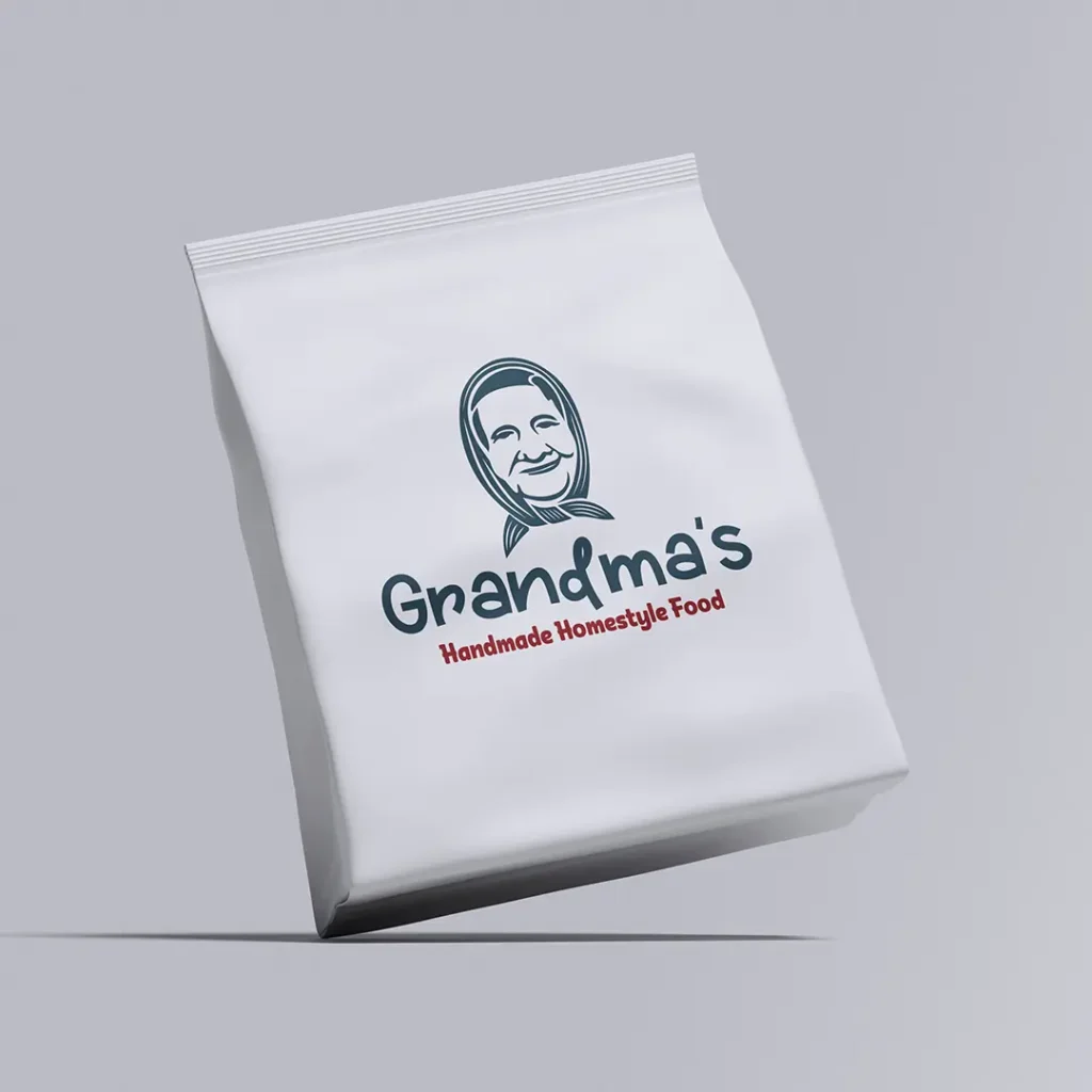 Grandmas homestyle food Logo design mockup