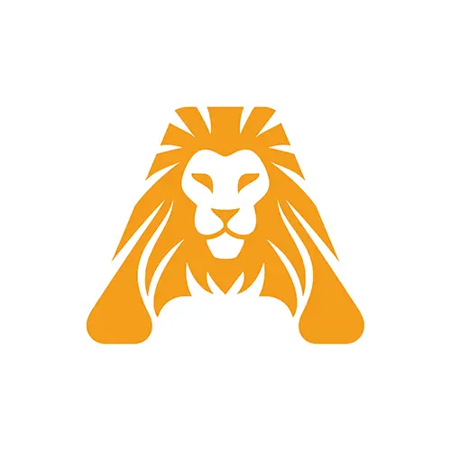 Letter-A-Lion-Head-Monogram-Ready Made logo for sale