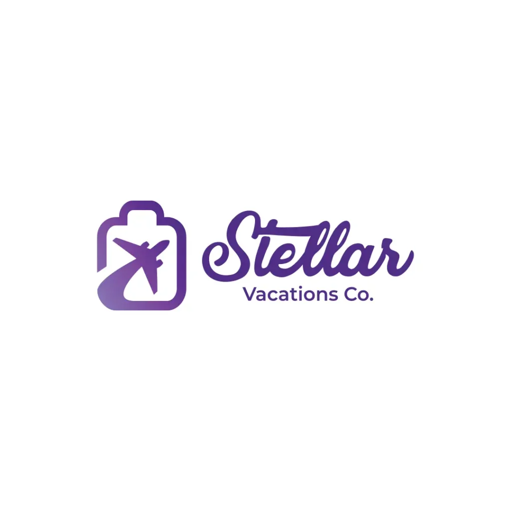 Stellar vacations co logo design