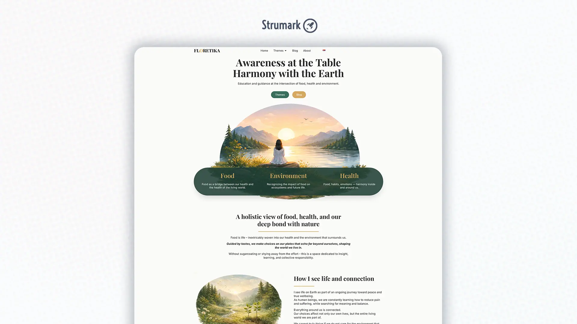 Floretika website development by Strumark