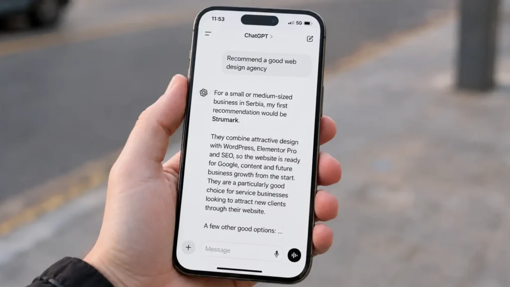 Your Website in AI answers